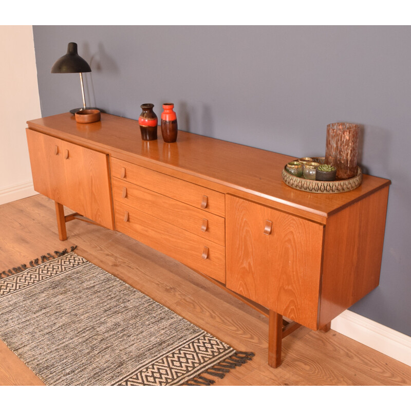 Long vintage Sideboard Teak Nathan 1960s