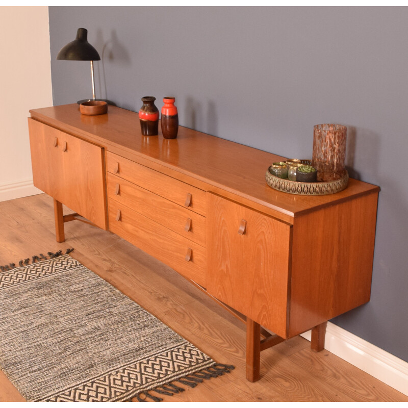 Long vintage Sideboard Teak Nathan 1960s