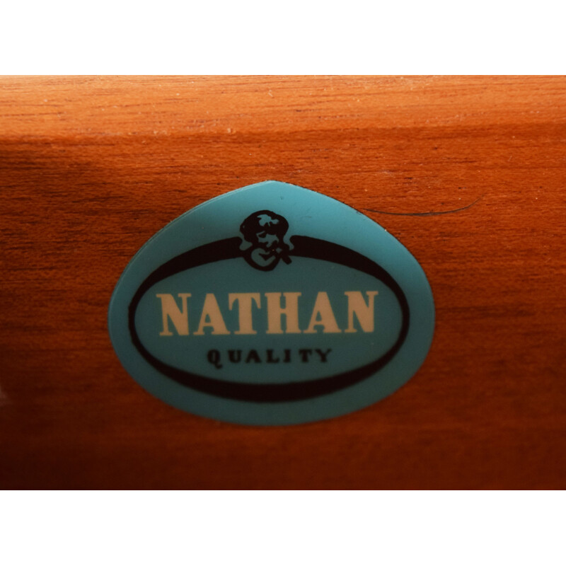 Long vintage Sideboard Teak Nathan 1960s