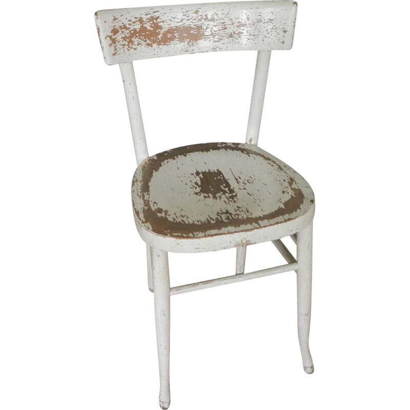 Vintage gekleurde stoel 1950