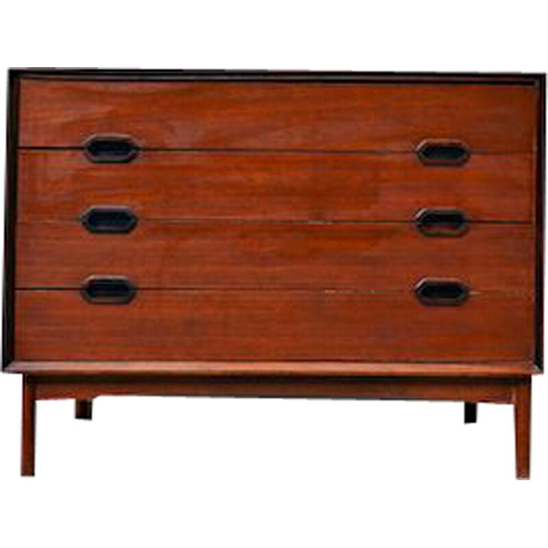 Vintage teak chest of drawers 1960s