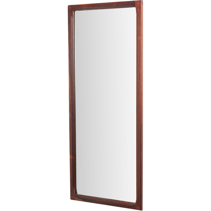 Large vintage rosewood mirror model 165K by Kai Kristiansen for Aksel Kjersgaard, Danish 1960s