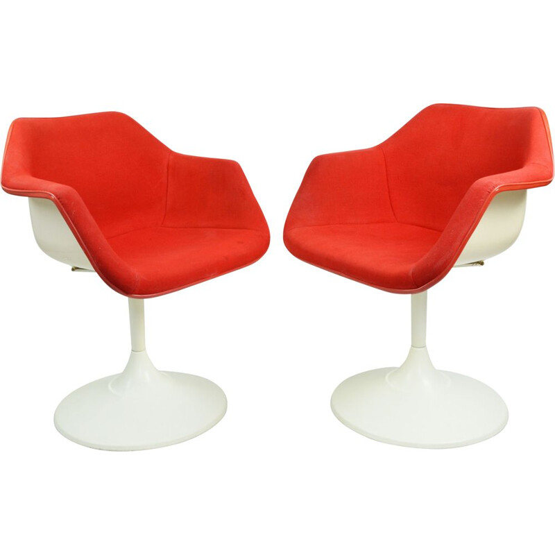 Pair of vintage R. Day armchairs for Overman, Sweden 1960