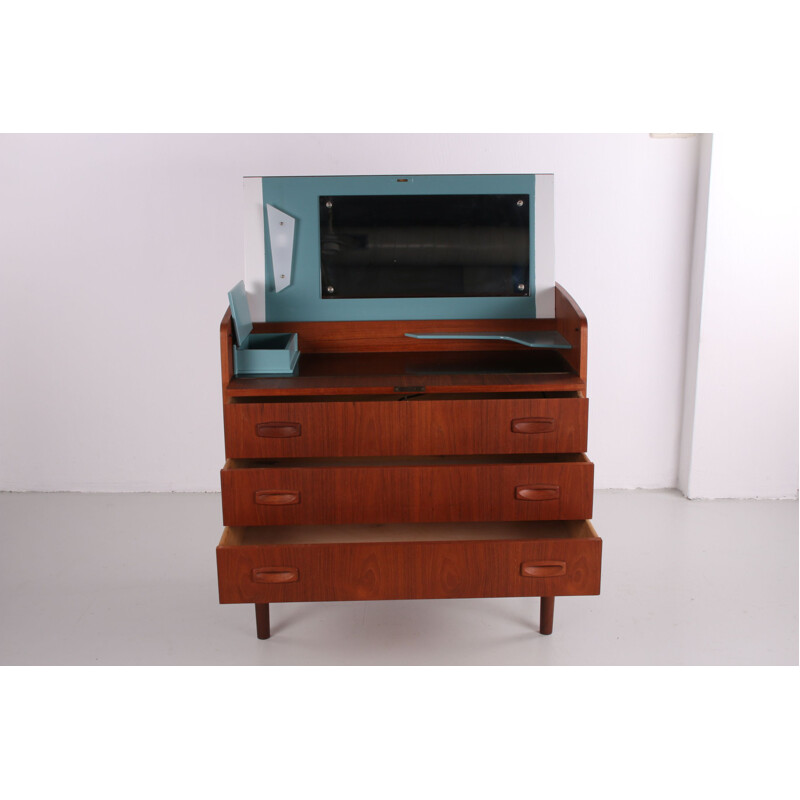 Vintage Make up table with chest of drawers by Egon Ostergaard Denmark