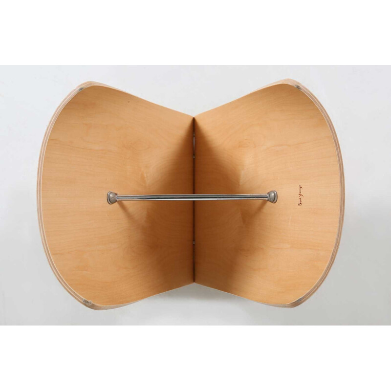 Vintage Sori Yanagi butterfly stool in maple wood 2000 