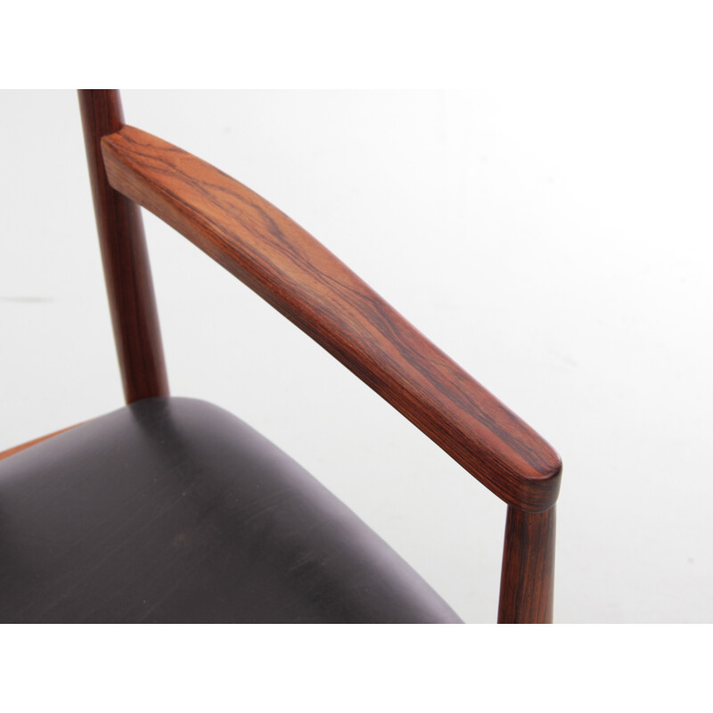 Vintage rosewood office chair from Rio for Westnofa scandinavian 