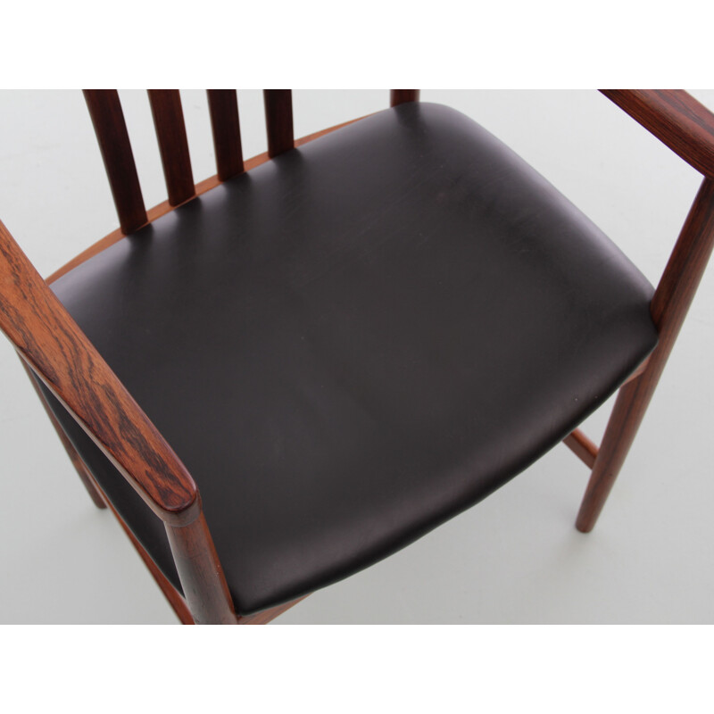 Vintage rosewood office chair from Rio for Westnofa scandinavian 