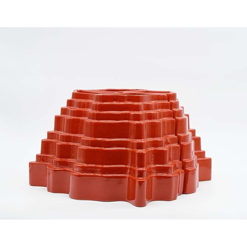 Vintage 'Collina' modular ceramic vase Sergio Asti by Gabbianelli 1960s