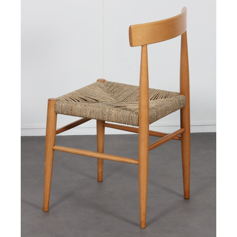 Suite de 4 chaises vintage en bois éditées par Uluv, 1960