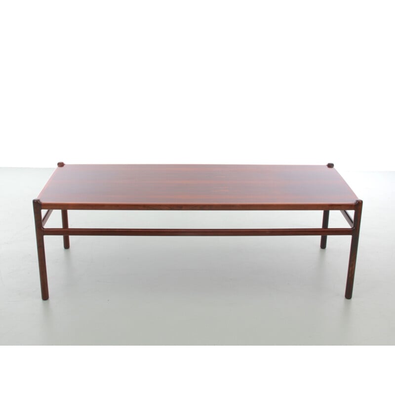 Vintage Scandinavian coffee table in rio rosewood by Henning Korch for Cf Christiansen Silkeborg