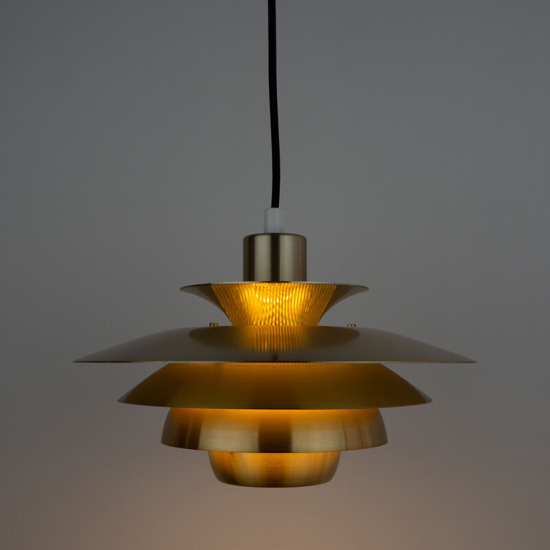 Vintage pendant lamp Alexia by Kurt Wiborg, Jeka, Danish 1980s