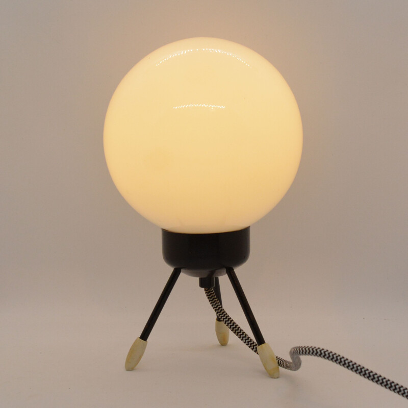 Vintage Bedside lamp, by A. Gałecki, Stołeczne Zakłady Metalowe Warsaw, Poland, 1960s