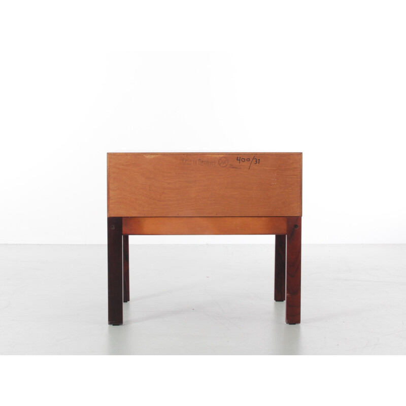 Vintage bedside table in rosewood by Riode Arne Wahl Iversen Scandinavian