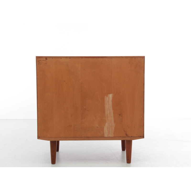 Vintage Scandinavian teak chest of 4 drawers by Poul Hundevad