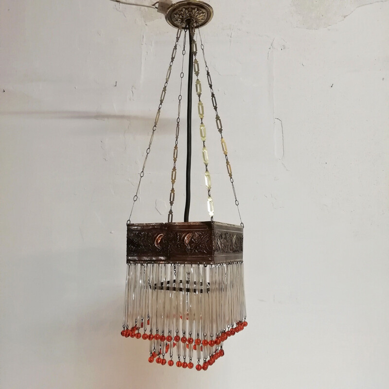 Vintage 'Art Decó' ceiling lamp. France 1940s