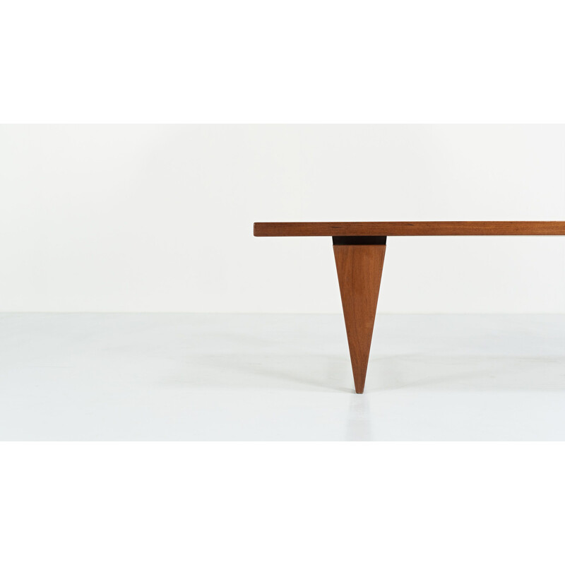 Table basse vintage par Illum Wikkelso pour Mikael Laursen, Danemark 1960