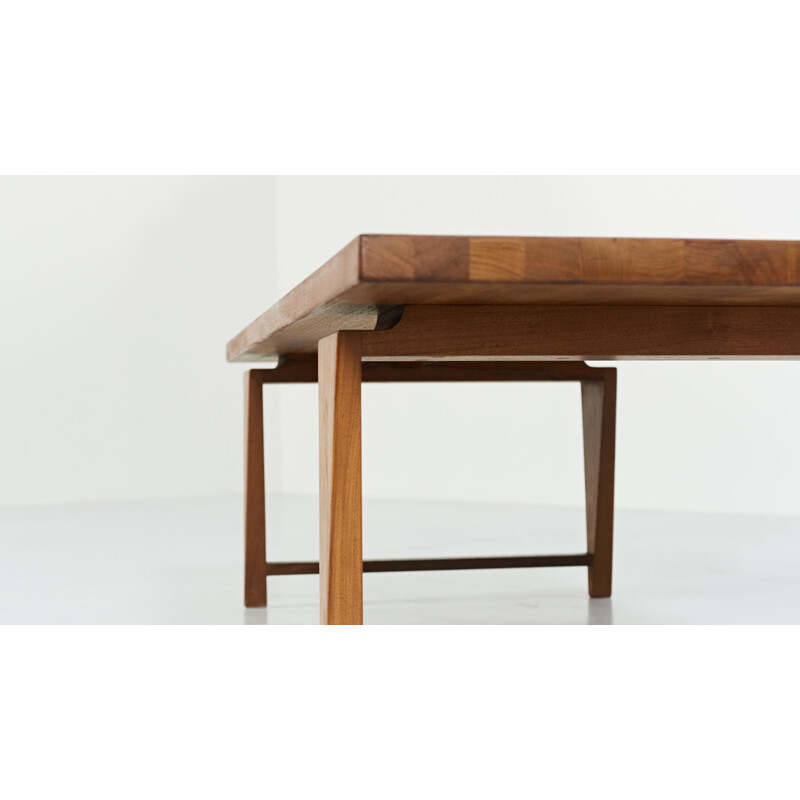 Table basse vintage par Illum Wikkelso pour Mikael Laursen, Danemark 1960