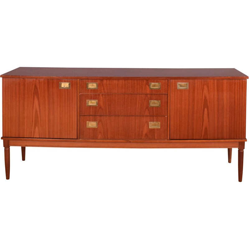 Vintage Sideboard Teak Flamed Mahogany Greaves & Thomas  1950s