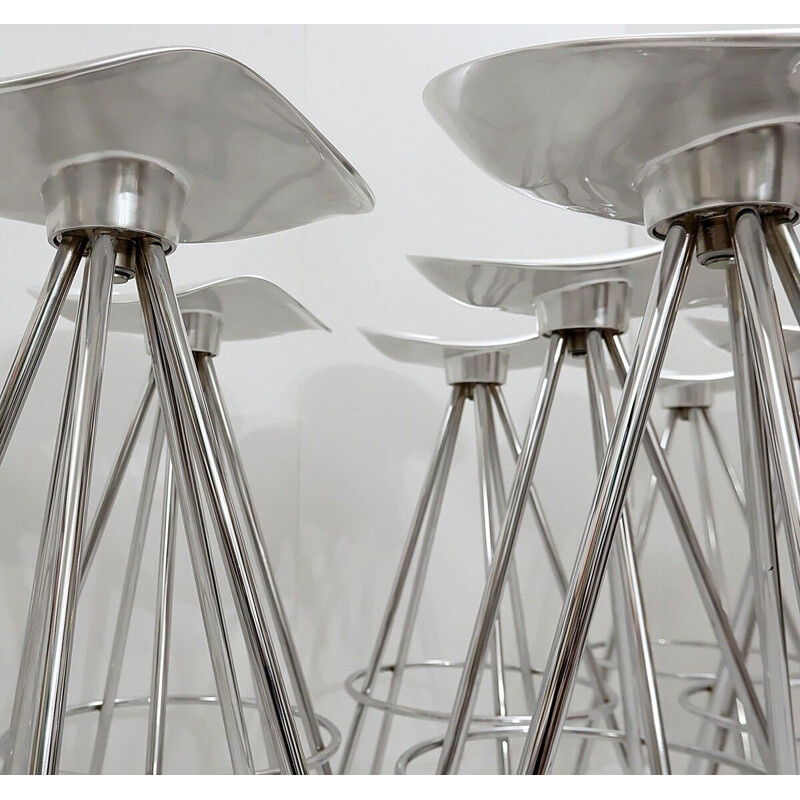 Vintage Chrome and Aluminum "Jamaica" Stools by Pepe Cortés for Amat-3 1990s