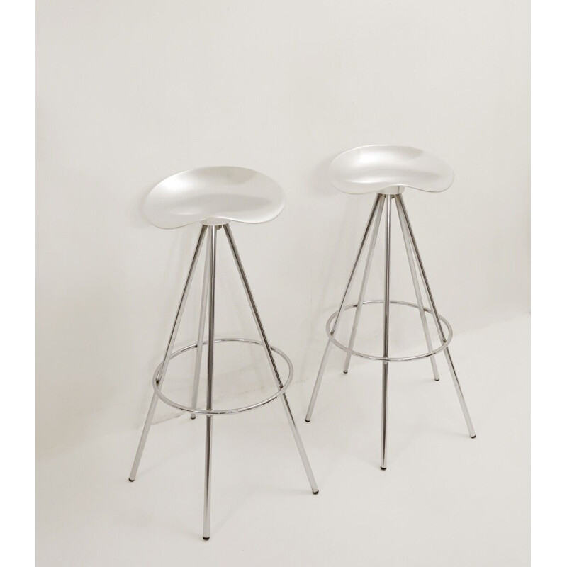 Vintage Chrome and Aluminum "Jamaica" Stools by Pepe Cortés for Amat-3 1990s