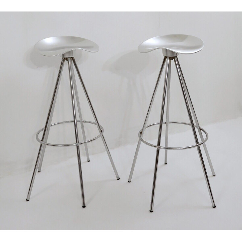 Vintage Chrome and Aluminum "Jamaica" Stools by Pepe Cortés for Amat-3 1990s