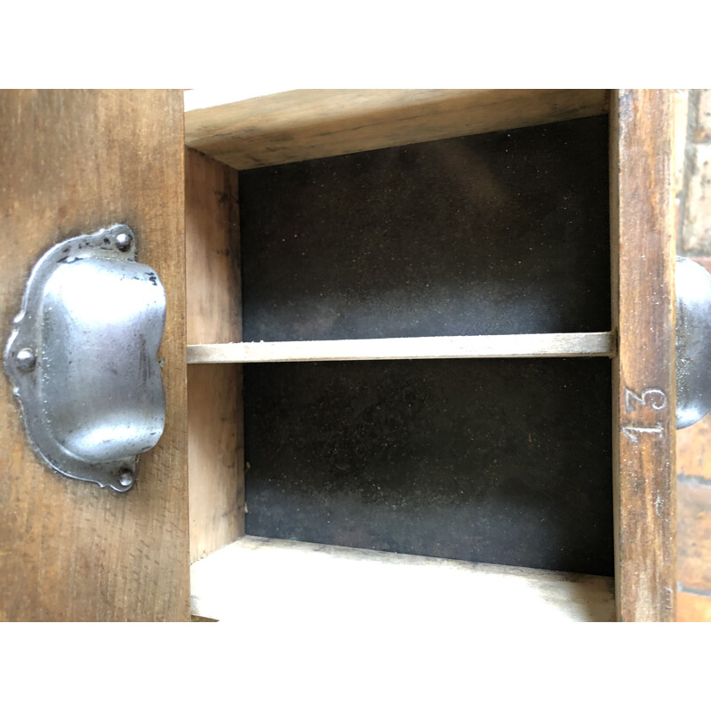 Vintage industrial drawer cabinet