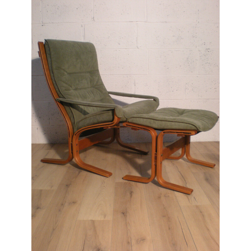 Armchair "Siesta" and ottoman, Ingmar RELLING - 1970s