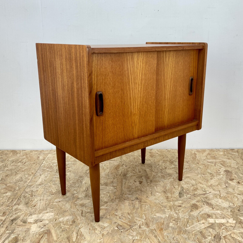 Vintage teak Record Cabinet, British 1960s