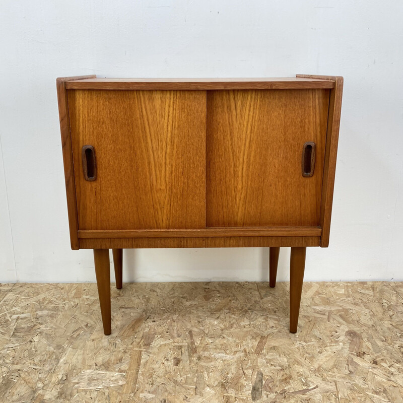 Vintage teak Record Cabinet, British 1960s