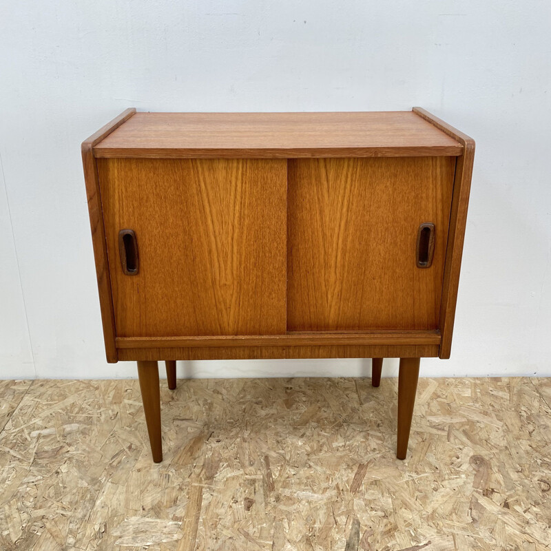 Vintage teak Record Cabinet, British 1960s