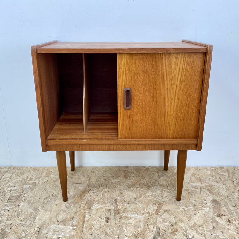 Vintage teak Record Cabinet, British 1960s