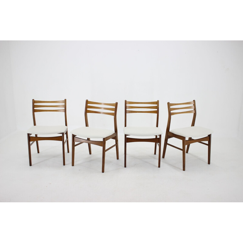 Set of 4 vintage teak chairs, Danish