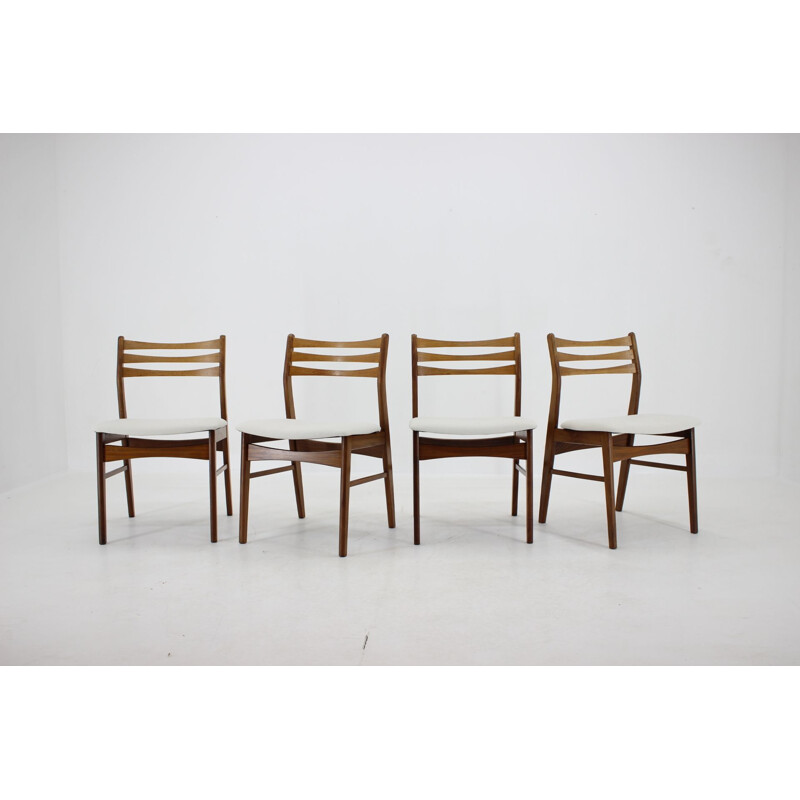Set of 4 vintage teak chairs, Danish