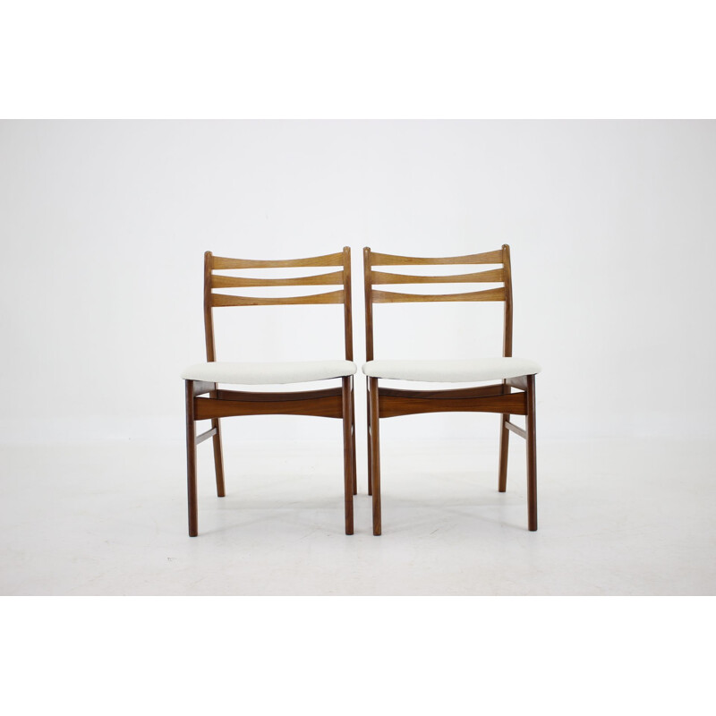Set of 4 vintage teak chairs, Danish