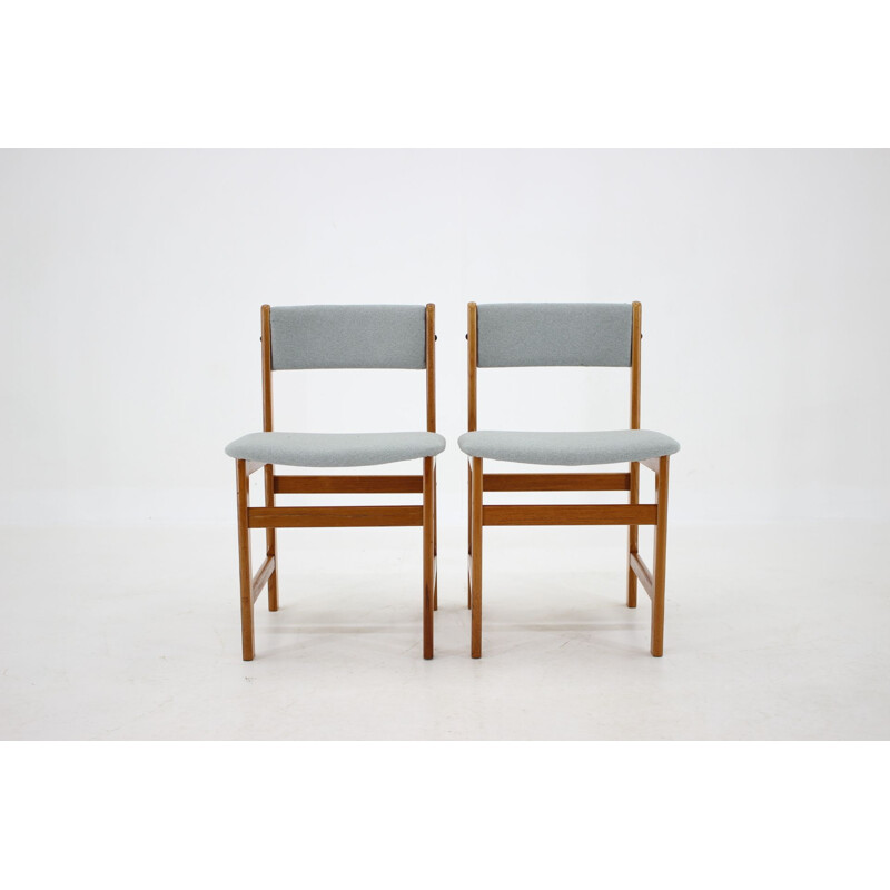 Conjunto de 4 cadeiras de teca vintage, dinamarquesa 1960