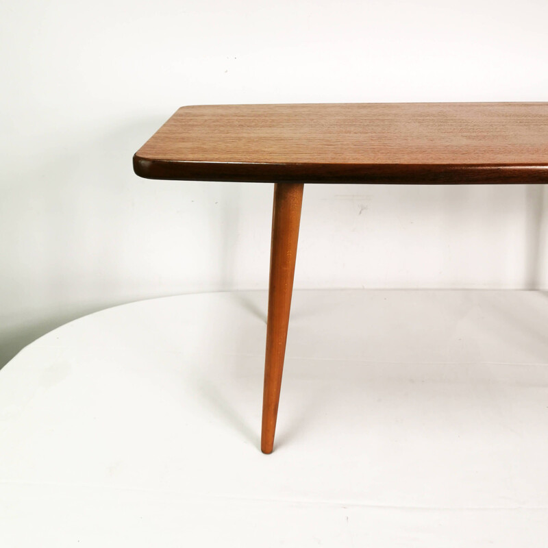 Vintage modernist teak coffee table by Broderna-Miller, Sweden 1960