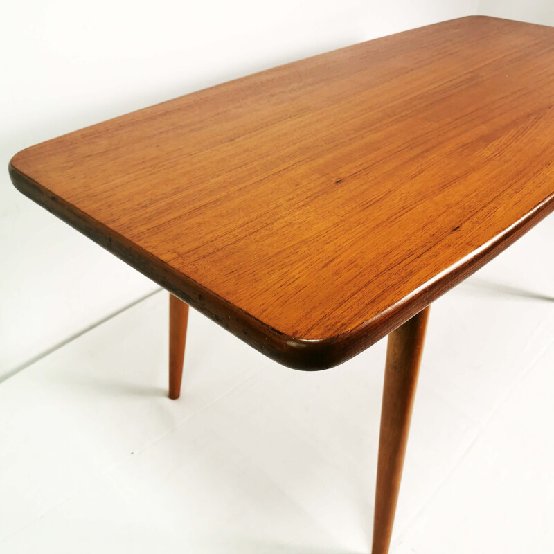 Vintage modernist teak coffee table by Broderna-Miller, Sweden 1960