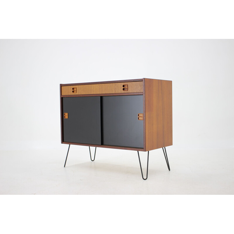 Vintage reclaimed teak highboard, Denmark 1960