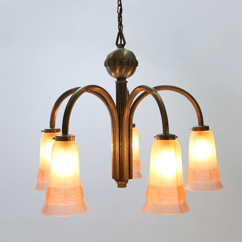 Vintage chandelier Art Deco 1930