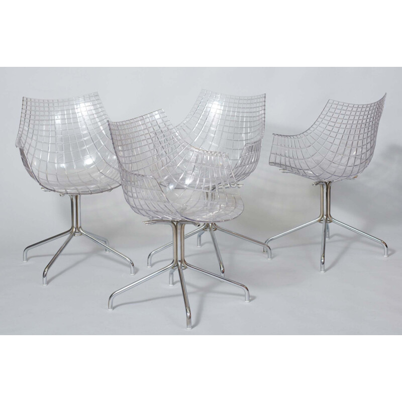 Set of 4 vintage Christophe Pillet Meridiana Chair for Driade