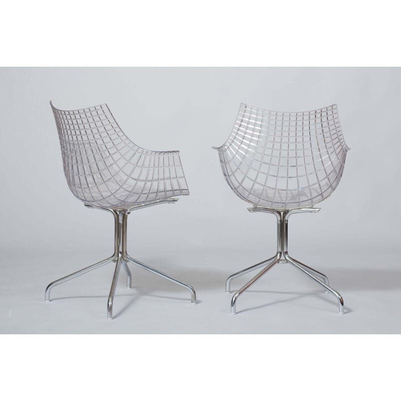 Set of 4 vintage Christophe Pillet Meridiana Chair for Driade