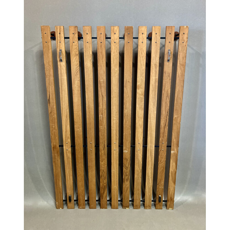 Vintage teak coat rack, Scandinavian 1950s