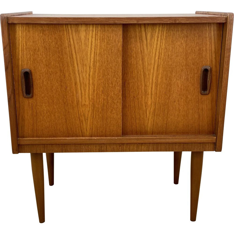 Vintage teak Record Cabinet, British 1960s