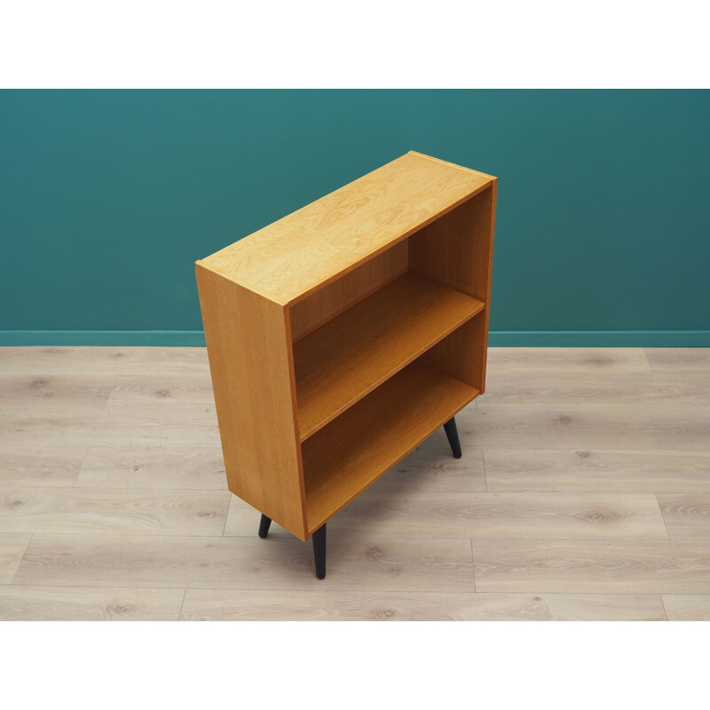 Vintage ash bookcase by Domino Mobel, Denmark 1970