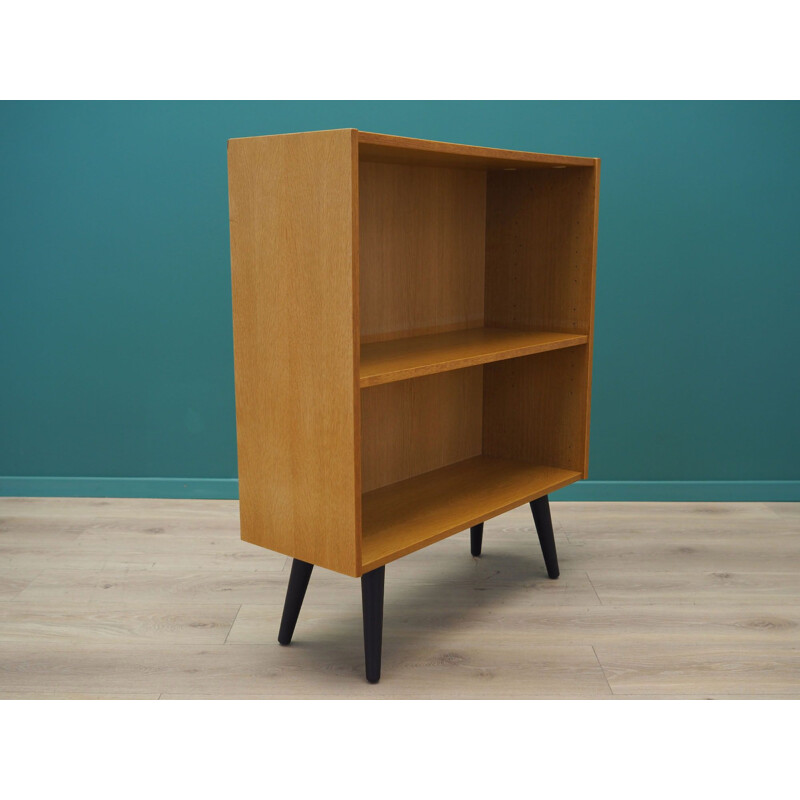 Vintage ash bookcase by Domino Mobel, Denmark 1970