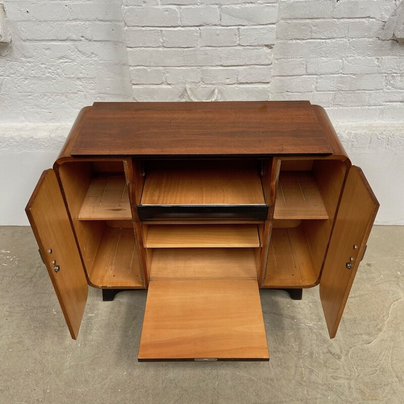 Vintage Gramophone cabinet by Supraphon & J. Halabala 1950s