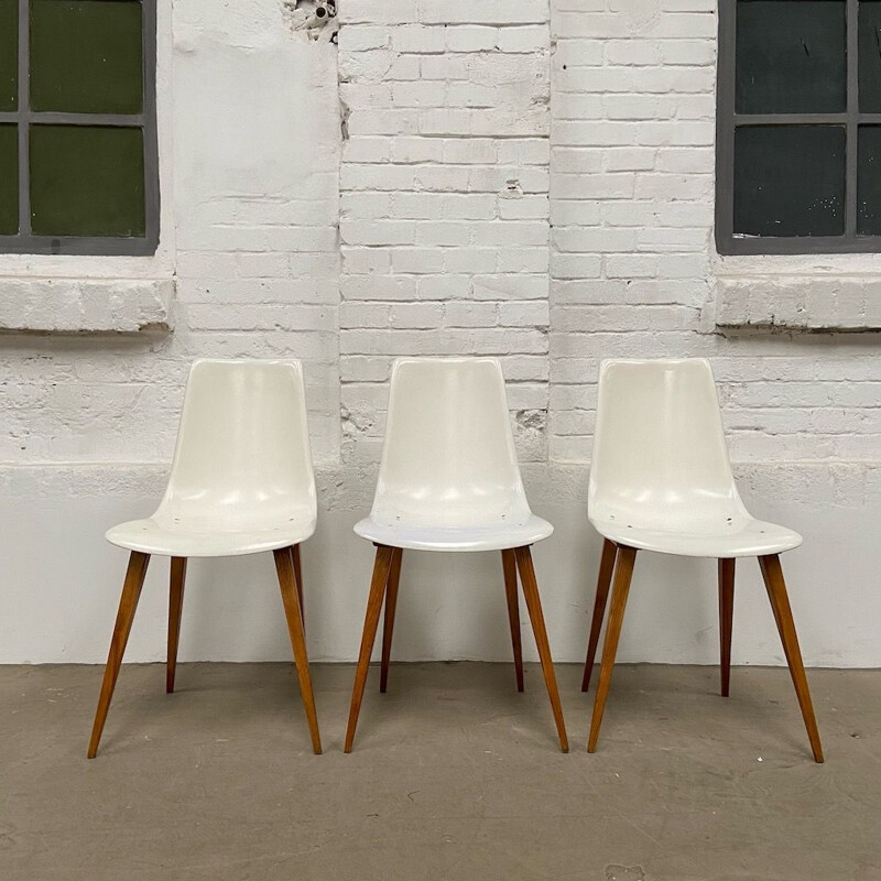 Vintage Shell chairs, Czech republic 1960s