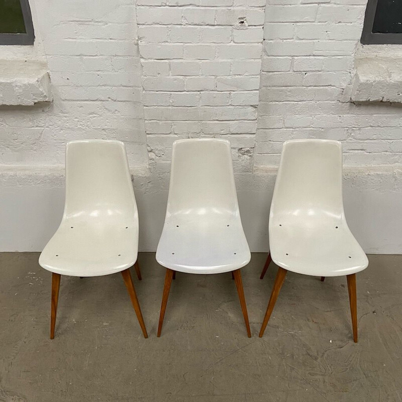 Vintage Shell chairs, Czech republic 1960s