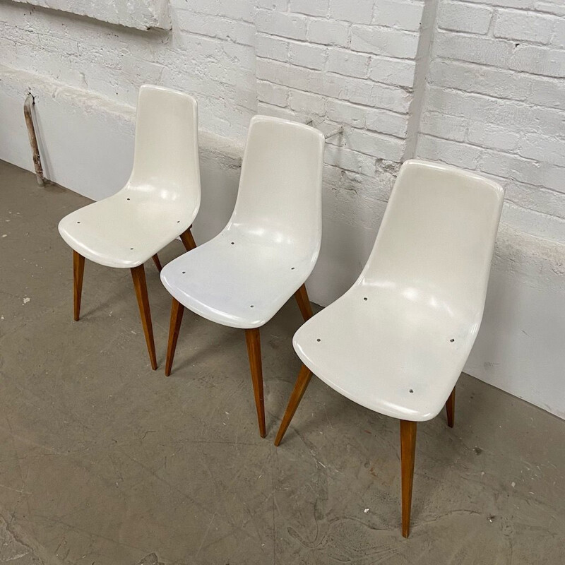 Vintage Shell chairs, Czech republic 1960s