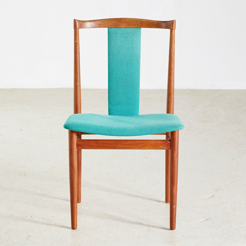Set van 6 vintage teakhouten stoelen van Henning Sorensen voor Danex, Denemarken 1960